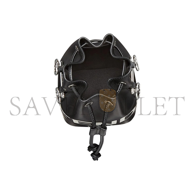FENDI MINI MON TRESOR BUCKET BAG BLACK 8BS010AC9LF1L2Z (18*12*10m)